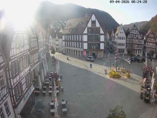 Archived image Webcam Bad Urach Market Square