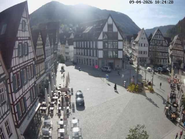 Archived image Webcam Bad Urach Market Square