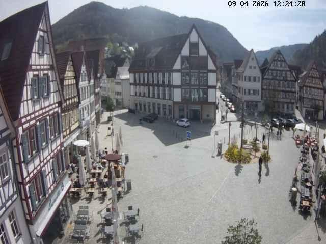 Archived image Webcam Bad Urach Market Square
