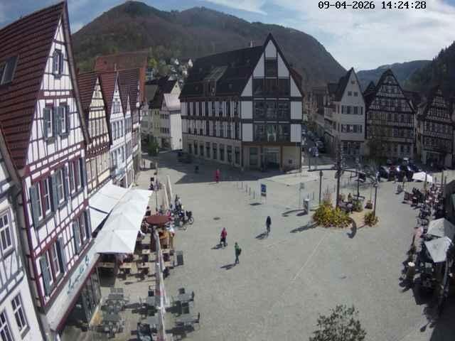 Archived image Webcam Bad Urach Market Square