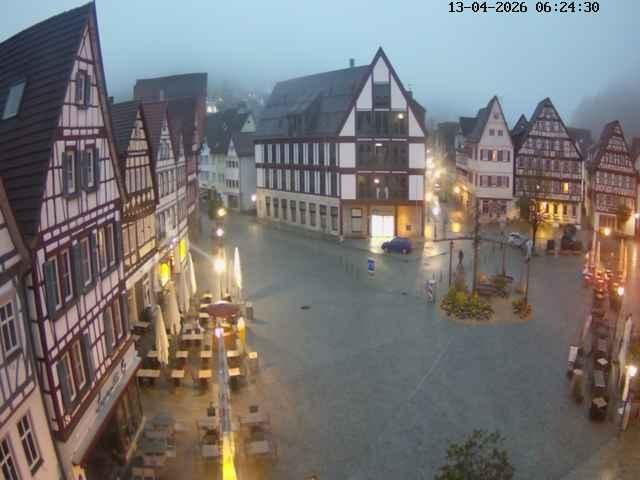 Archived image Webcam Bad Urach Market Square