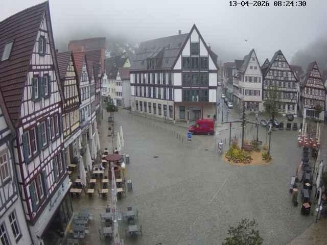 Archived image Webcam Bad Urach Market Square