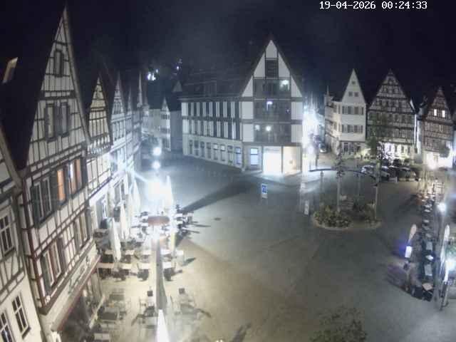 Archiv Foto Webcam Marktplatz von Bad Urach