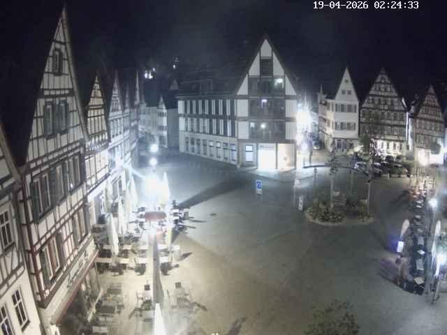 Archiv Foto Webcam Marktplatz von Bad Urach