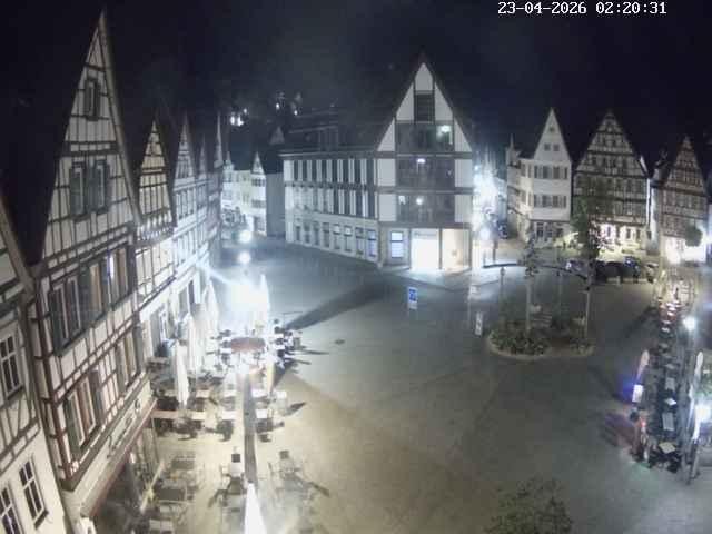 Archiv Foto Webcam Marktplatz von Bad Urach