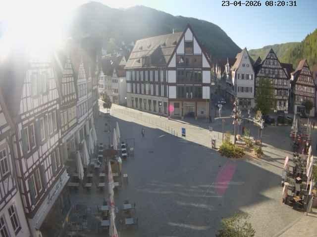 Archiv Foto Webcam Marktplatz von Bad Urach