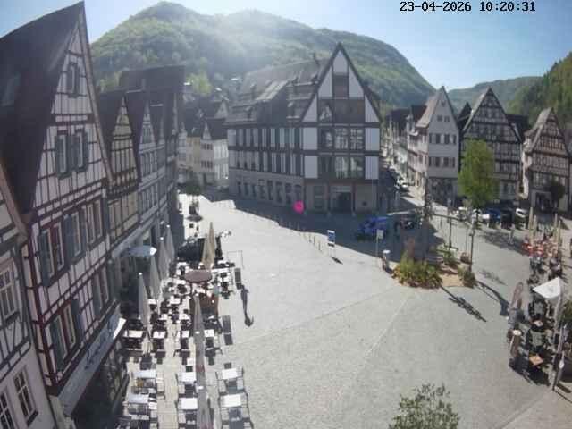Archiv Foto Webcam Marktplatz von Bad Urach