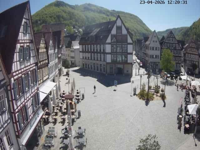 Archiv Foto Webcam Marktplatz von Bad Urach