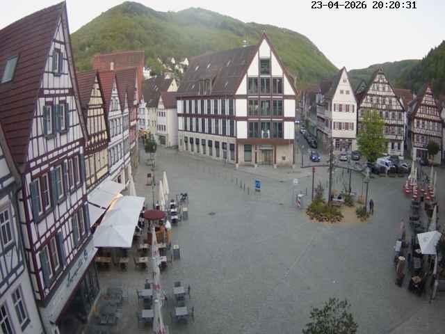 Archiv Foto Webcam Marktplatz von Bad Urach