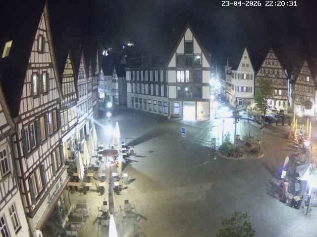 Archiv Foto Webcam Marktplatz von Bad Urach