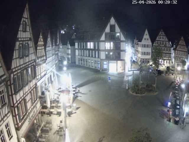 Archiv Foto Webcam Marktplatz von Bad Urach