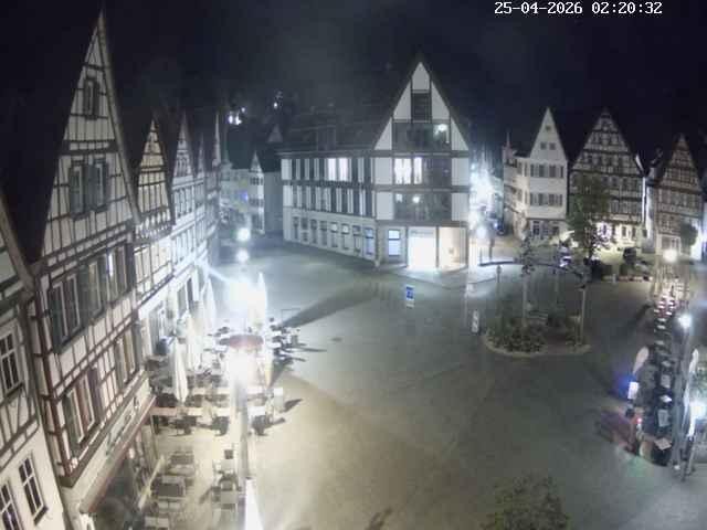 Archiv Foto Webcam Marktplatz von Bad Urach