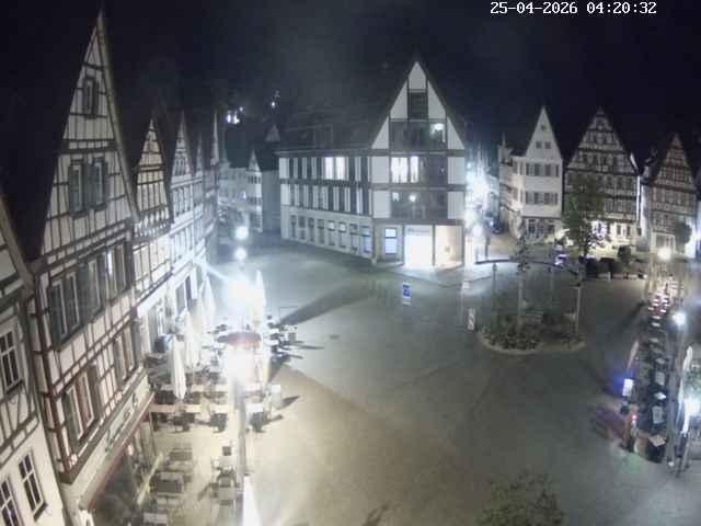 Archiv Foto Webcam Marktplatz von Bad Urach