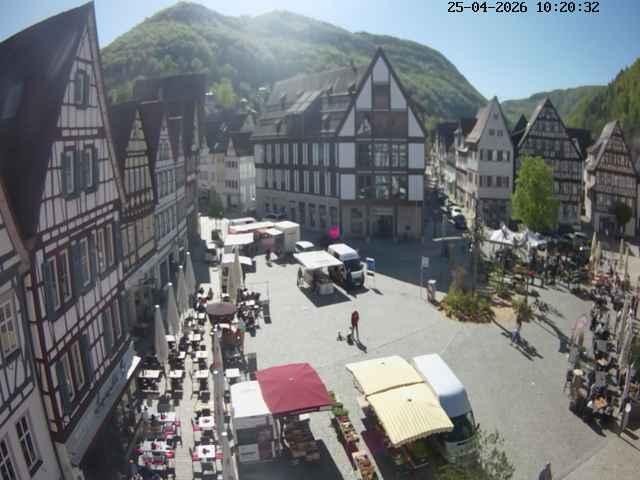Archiv Foto Webcam Marktplatz von Bad Urach