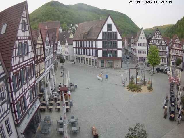 Archiv Foto Webcam Marktplatz von Bad Urach