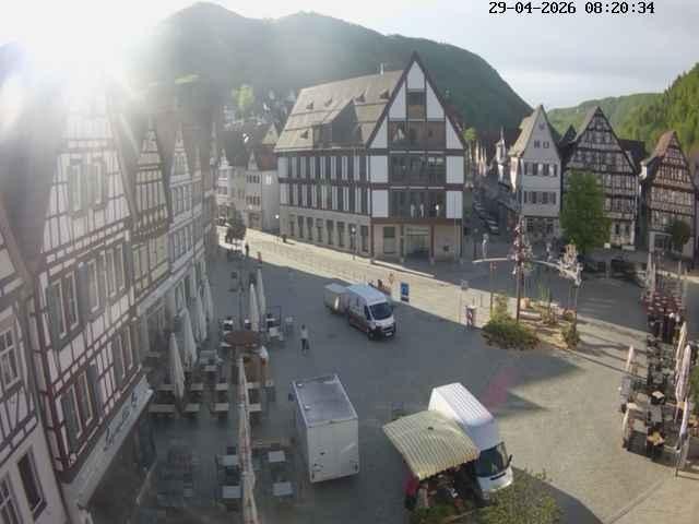Archiv Foto Webcam Marktplatz von Bad Urach