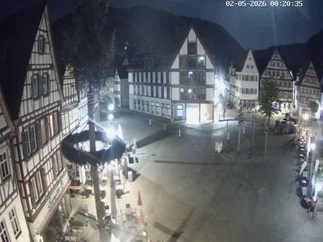 Archiv Foto Webcam Marktplatz von Bad Urach