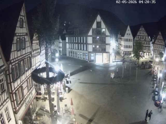 Archiv Foto Webcam Marktplatz von Bad Urach