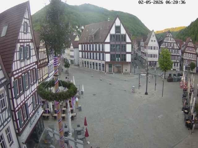 Archiv Foto Webcam Marktplatz von Bad Urach