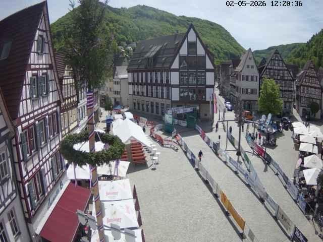 Archived image Webcam Bad Urach Market Square