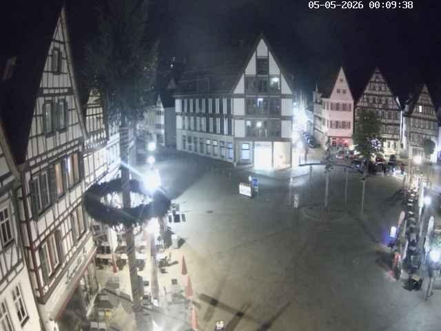 Archiv Foto Webcam Marktplatz von Bad Urach