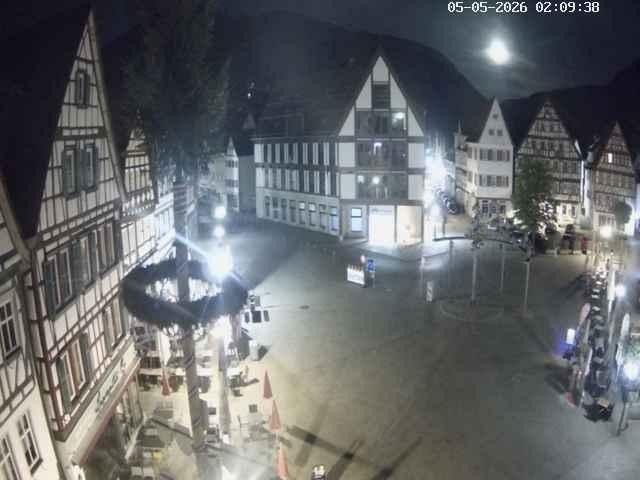 Archiv Foto Webcam Marktplatz von Bad Urach