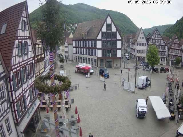 Archiv Foto Webcam Marktplatz von Bad Urach
