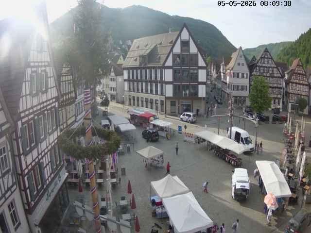 Archiv Foto Webcam Marktplatz von Bad Urach