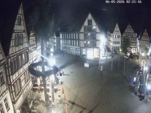 Archiv Foto Webcam Marktplatz von Bad Urach