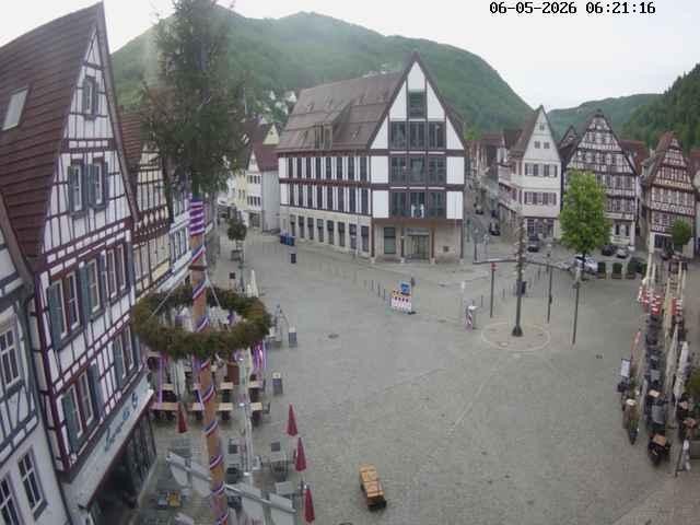 Archiv Foto Webcam Marktplatz von Bad Urach