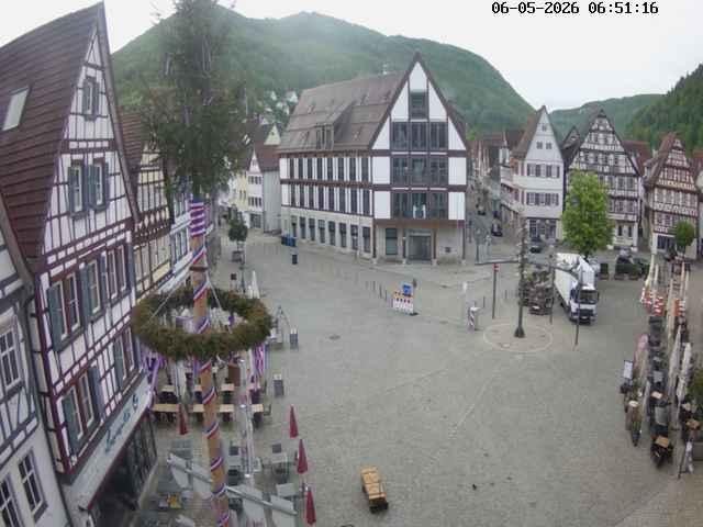 Archiv Foto Webcam Marktplatz von Bad Urach