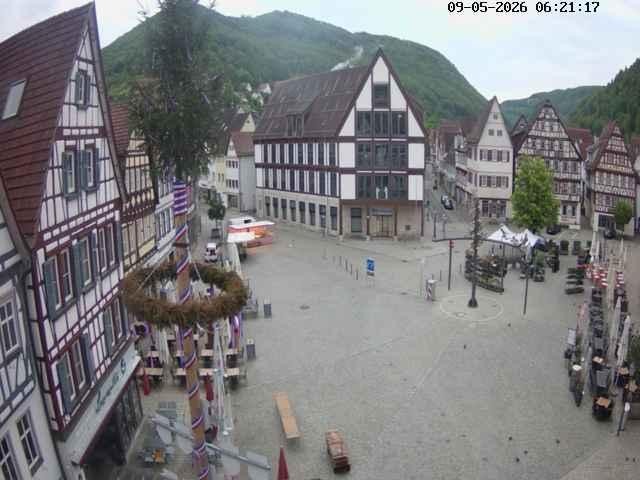 Archiv Foto Webcam Marktplatz von Bad Urach