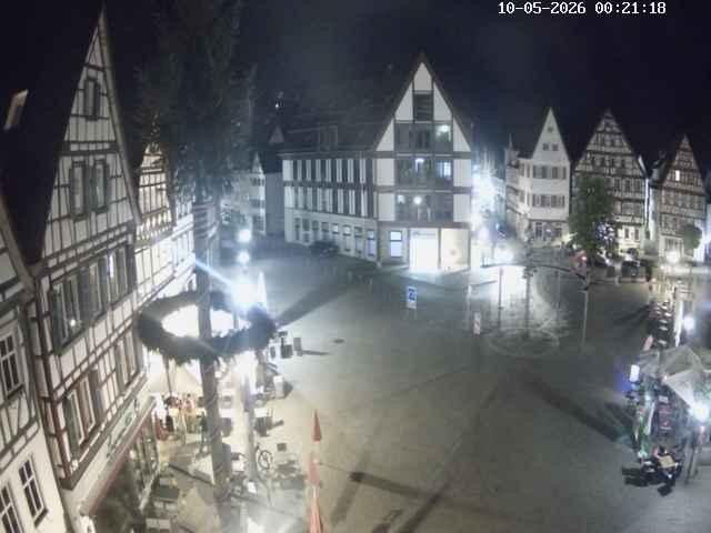 Archiv Foto Webcam Marktplatz von Bad Urach