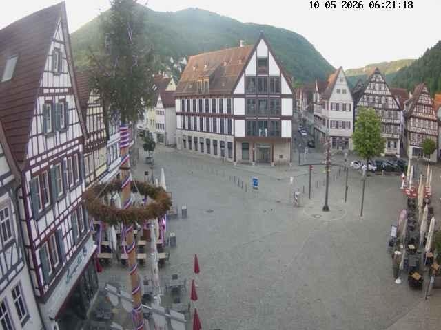 Archiv Foto Webcam Marktplatz von Bad Urach