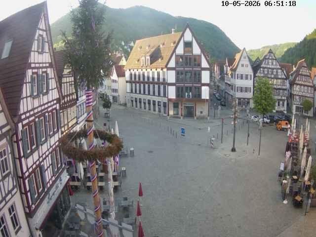 Archiv Foto Webcam Marktplatz von Bad Urach
