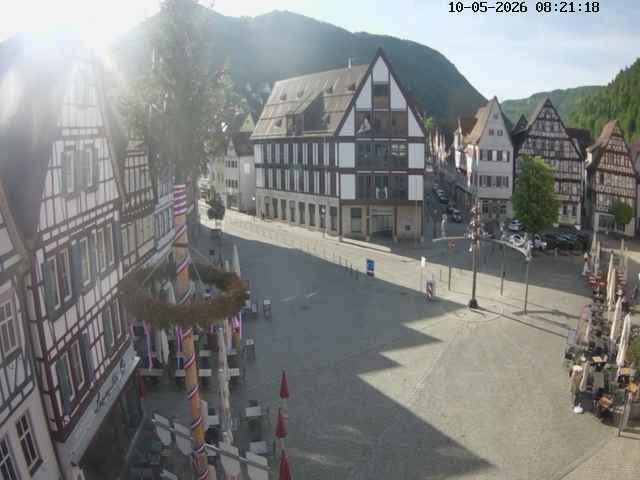 Archiv Foto Webcam Marktplatz von Bad Urach