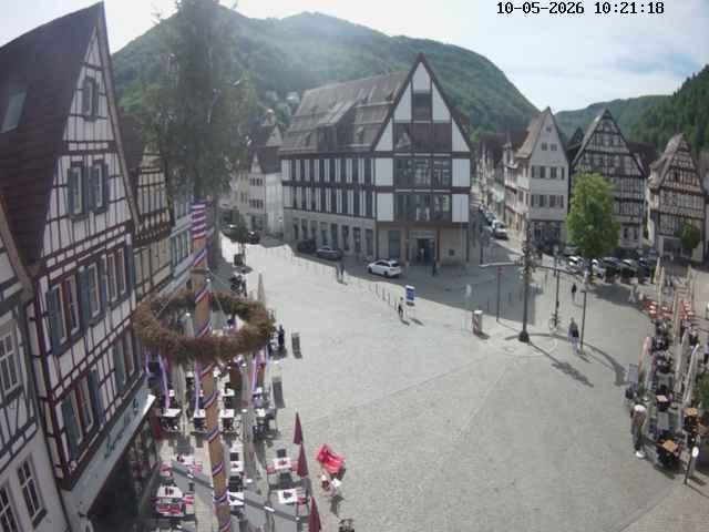 Archiv Foto Webcam Marktplatz von Bad Urach