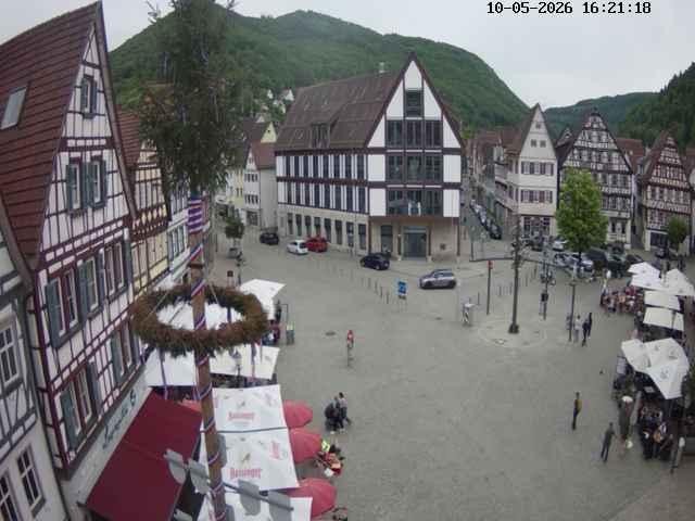 Archiv Foto Webcam Marktplatz von Bad Urach