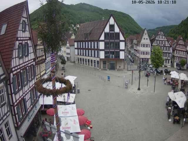 Archiv Foto Webcam Marktplatz von Bad Urach