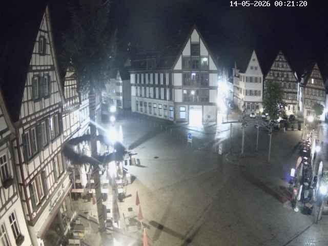 Archiv Foto Webcam Marktplatz von Bad Urach
