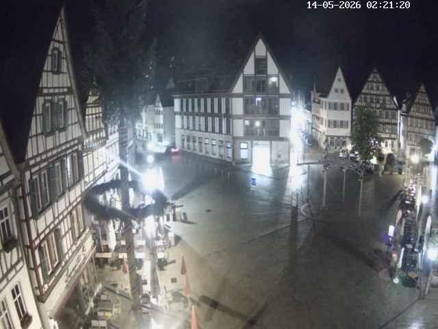 Archiv Foto Webcam Marktplatz von Bad Urach