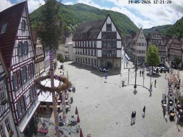 Archiv Foto Webcam Marktplatz von Bad Urach