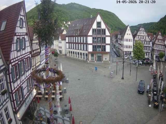Archiv Foto Webcam Marktplatz von Bad Urach