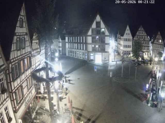 Archiv Foto Webcam Marktplatz von Bad Urach