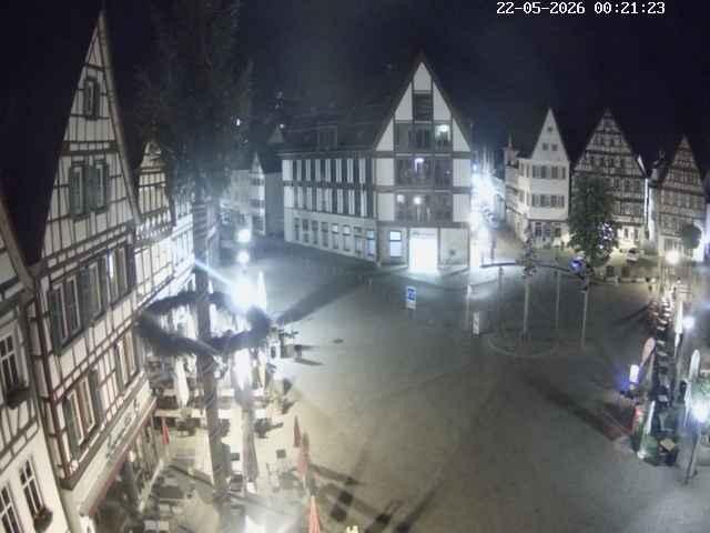 Archiv Foto Webcam Marktplatz von Bad Urach