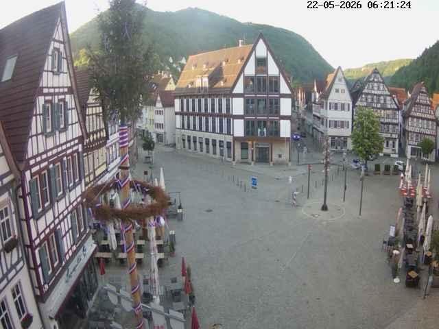 Archiv Foto Webcam Marktplatz von Bad Urach