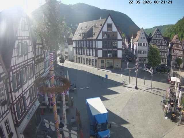 Archiv Foto Webcam Marktplatz von Bad Urach