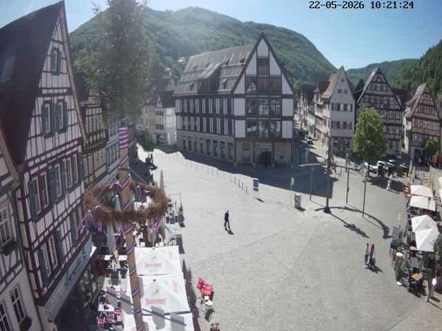 Archiv Foto Webcam Marktplatz von Bad Urach