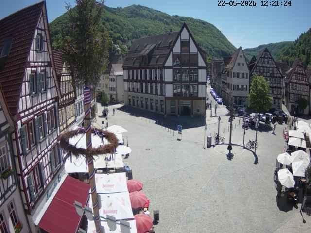 Archiv Foto Webcam Marktplatz von Bad Urach