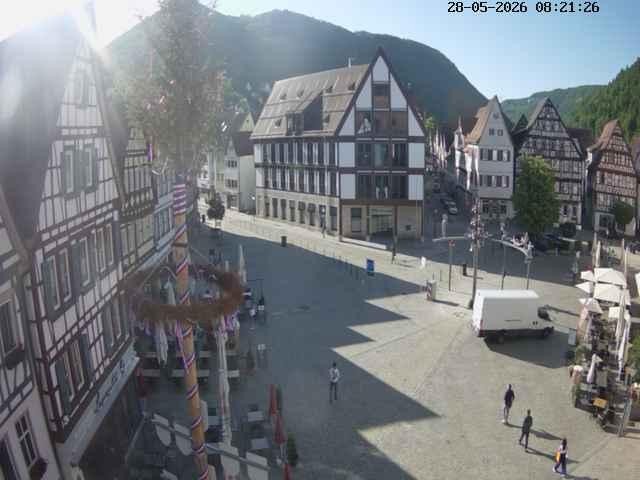 Archiv Foto Webcam Marktplatz von Bad Urach